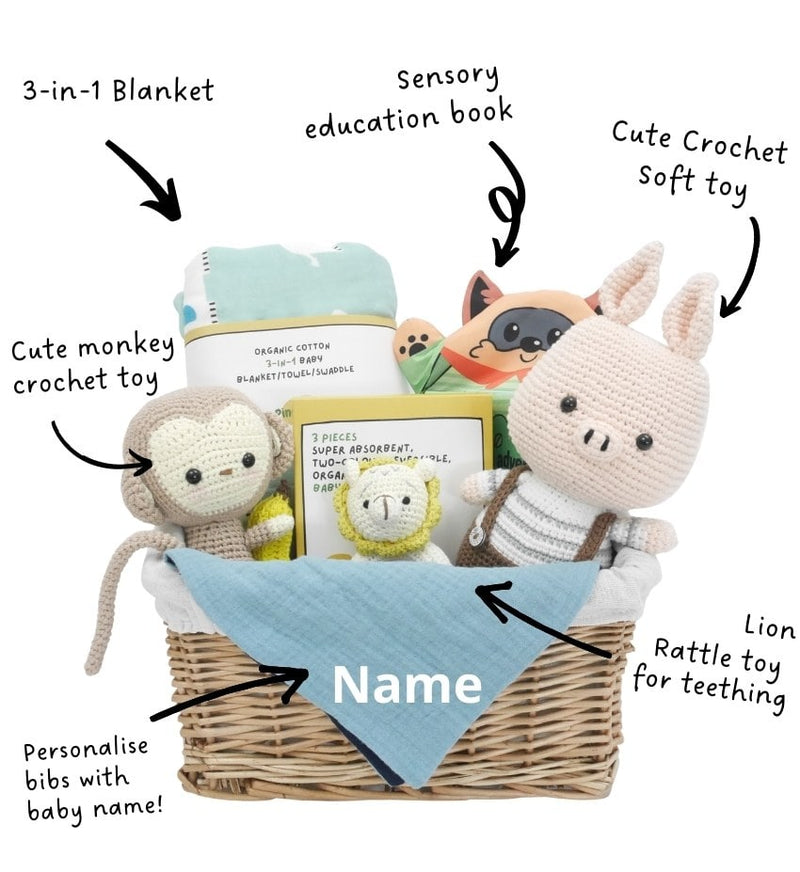 Animal Kingdom New Mum Gift Basket