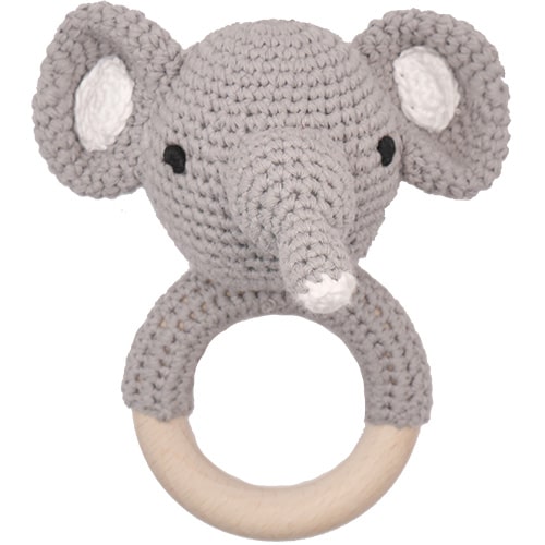 stanley elephant baby rattle toy